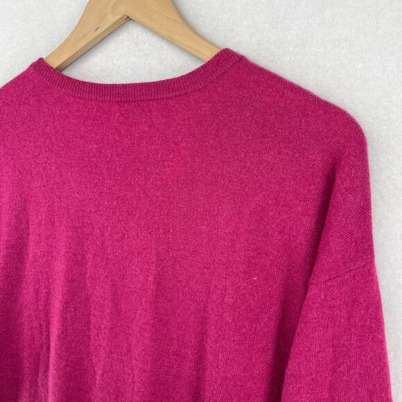 VINCE Cashmere Sweater Womens XS 100% Luxury Tunic Jumper Pullover Pink - Picture 7 of 15
